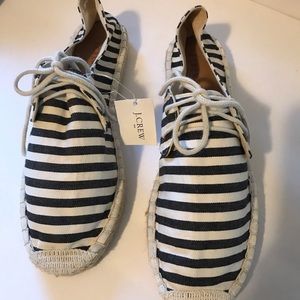 J.Crew Nautical Lace Up Espadrille NWT
